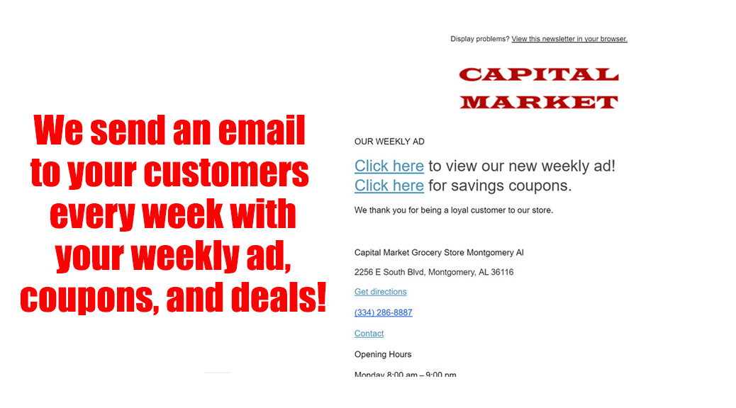 Grocery Store Email Marketing
