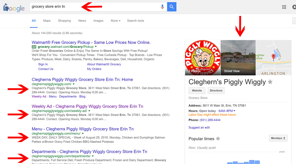 Grocery Store SEO - Search engine optimitization