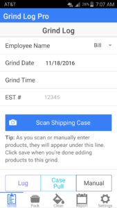 Grind Log Pro App 1