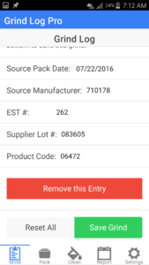 Grind Log Pro App 2